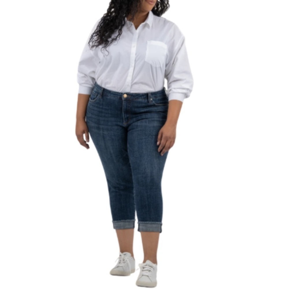 Kut From The Kloth Amy Crop Straight Leg Jeans - 20W NWT